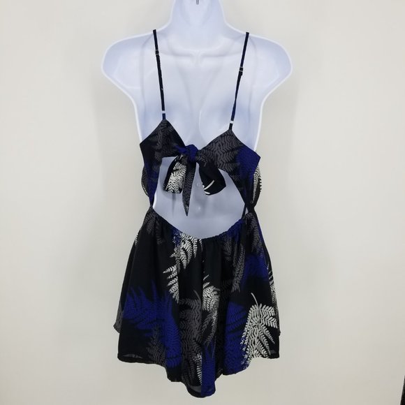 Akira Chicago Black Label Open Back Romper S - Picture 2 of 12